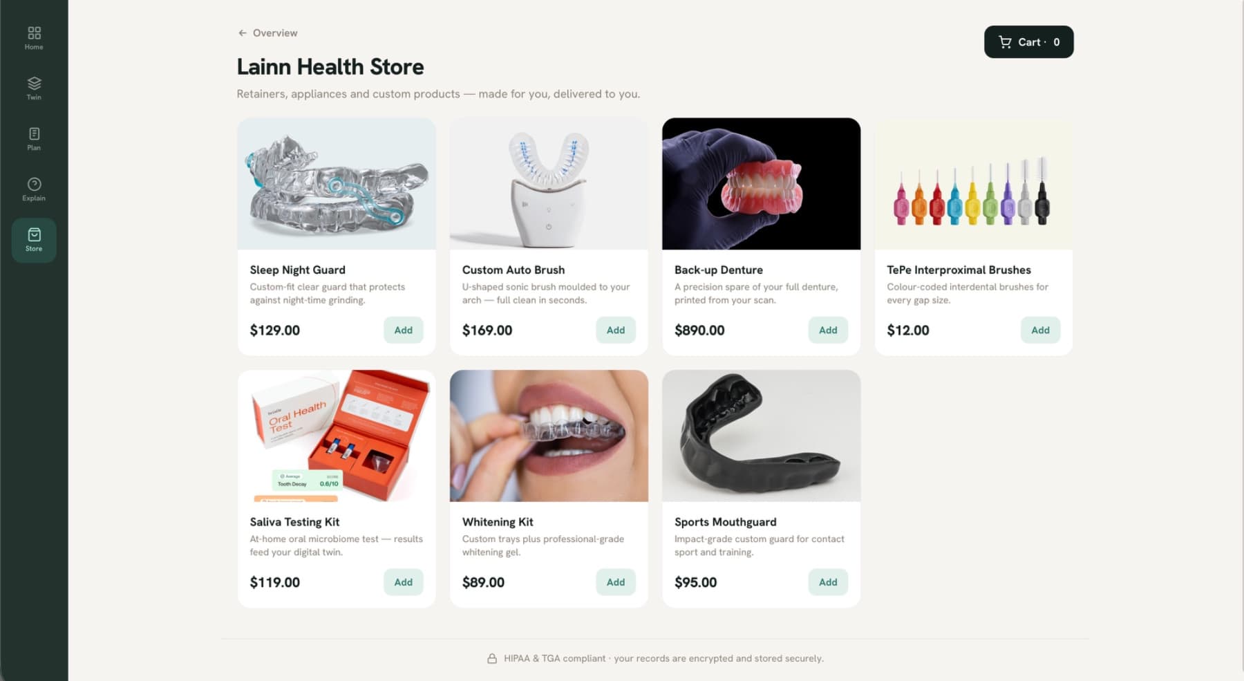 Ordering custom appliances made from your own scan